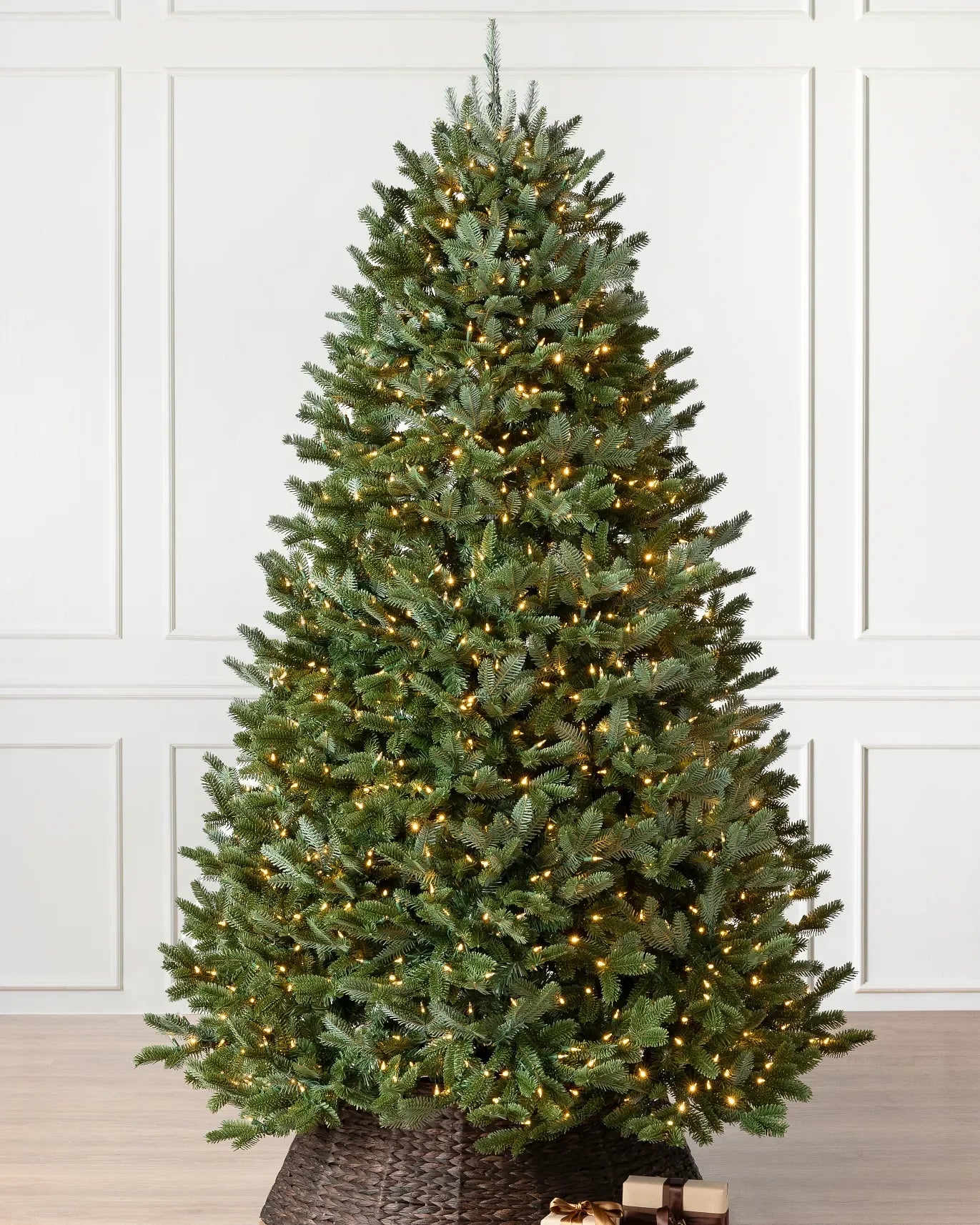 Árvore Natal Bosque Noel: LEDs Integrados, Galhos Luxuosos, Montagem Fácil