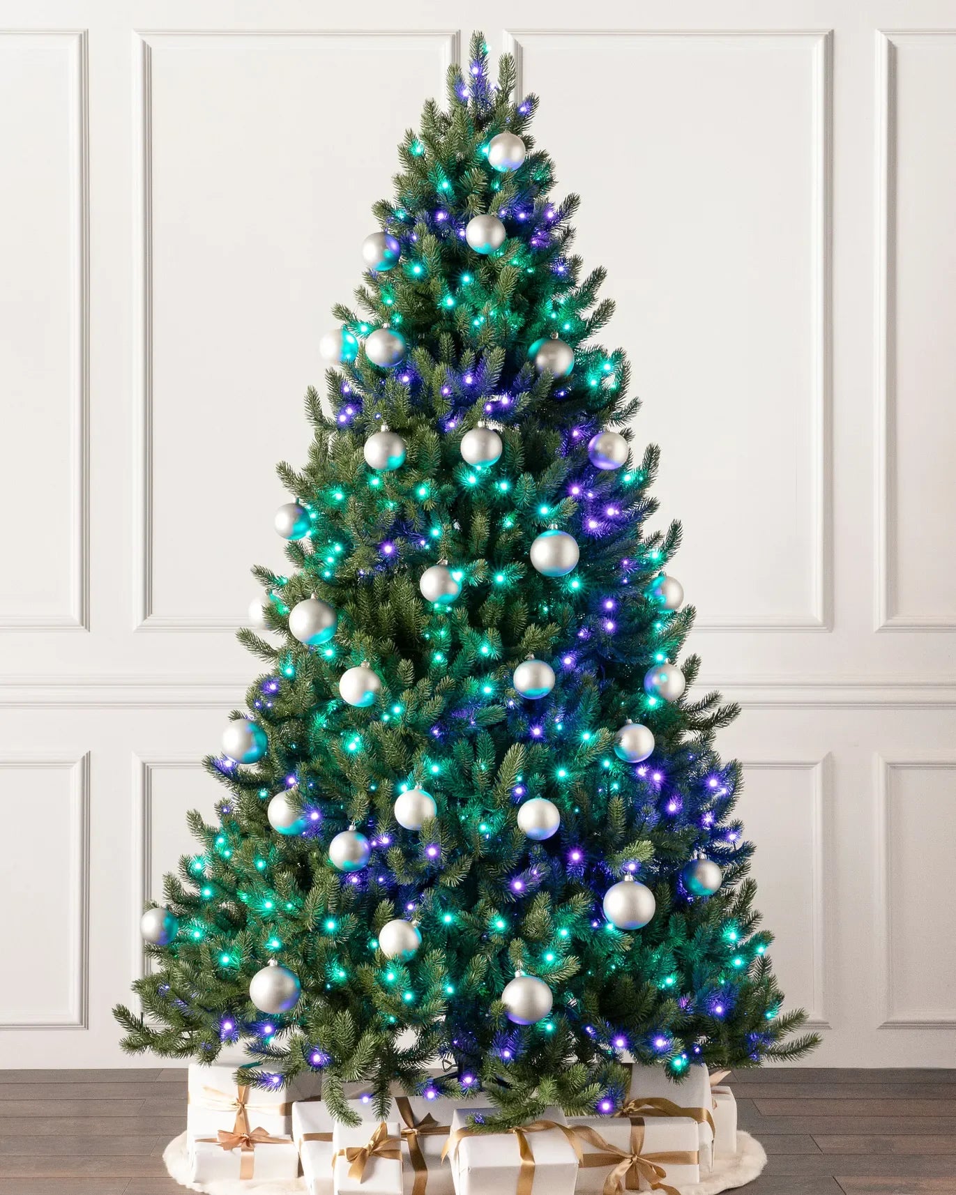 Árvore Natal Vermont Encantada LED: Galhos Densos, Luz Quente, Montagem Rápida