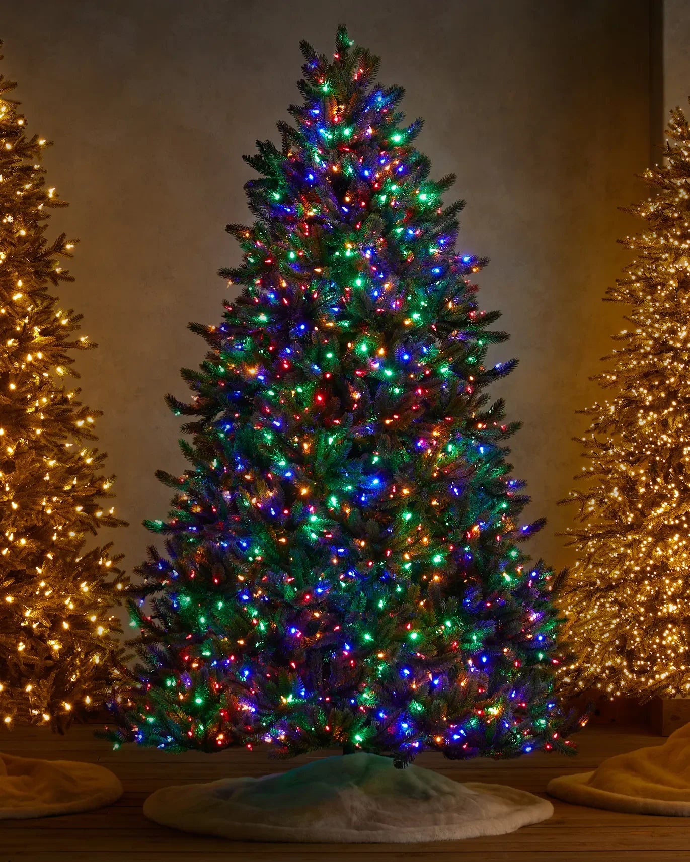 Árvore Natal Vermont Encantada LED: Galhos Densos, Luz Quente, Montagem Rápida