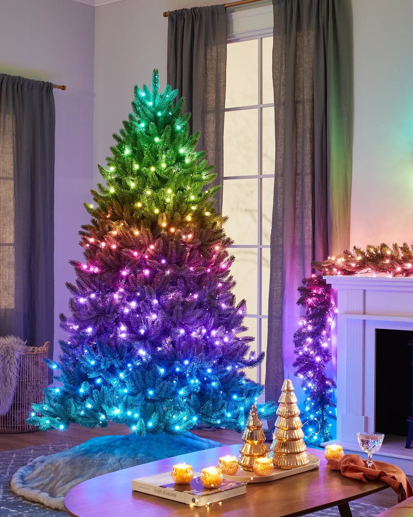 Árvore Natal Vermont Encantada LED: Galhos Densos, Luz Quente, Montagem Rápida