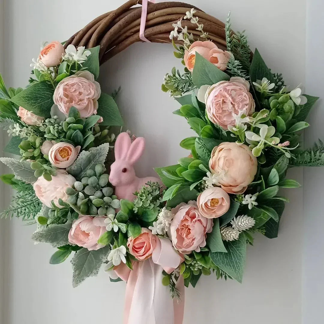 Guirlanda Natalina Decorativa 50cm Premium com Pinhas e Luzes LED