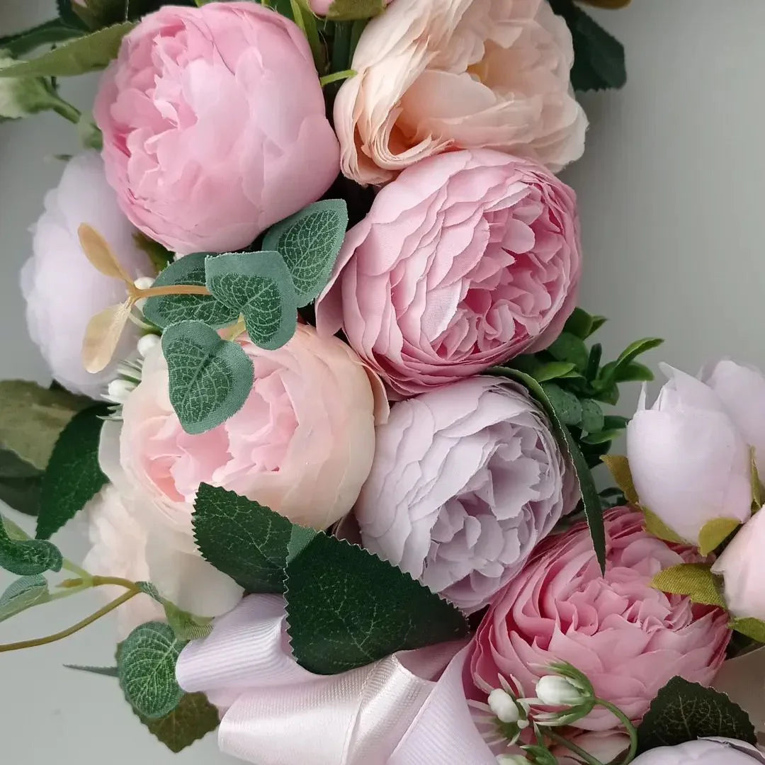 Guirlanda Natalina Premium 50cm: Decoração Festiva para Porta e Parede Vibrante