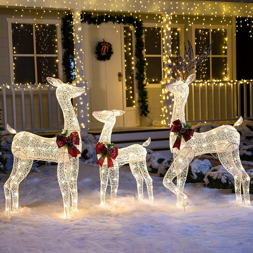 Rena Natalina LED 1,52m Decoração Jardim Externa Interna Brilho Festivo Elegante