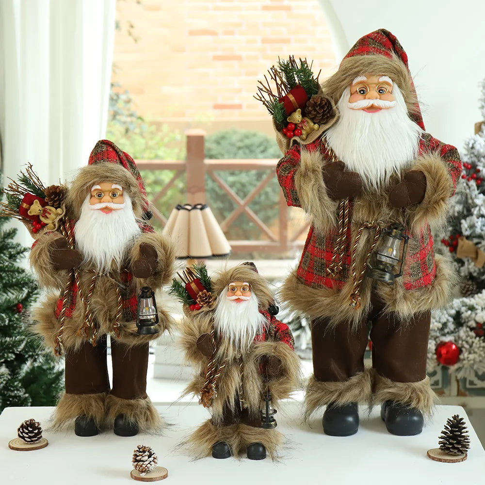 Boneco Papai Noel Decorativo Natalino Premium: Enfeite Festivo para Casa e Presente