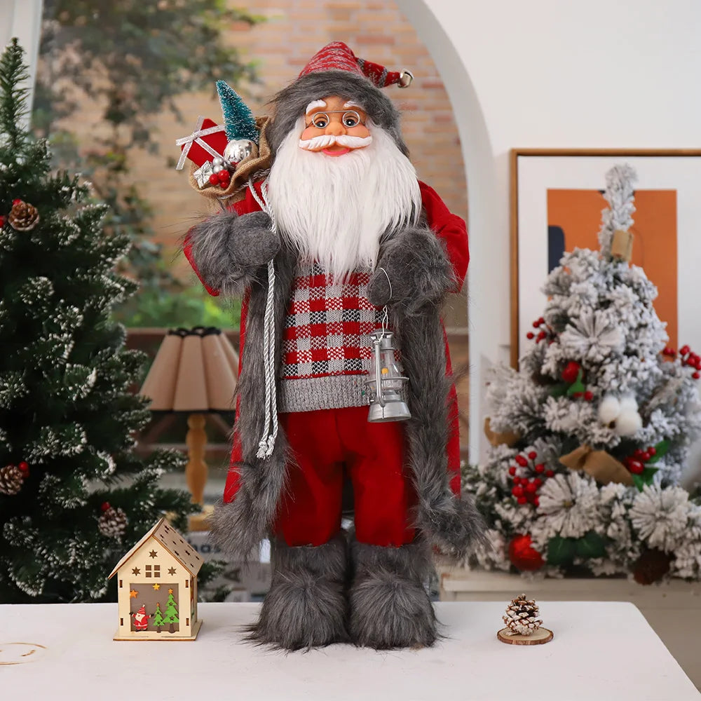 Boneco Papai Noel Decorativo Natalino Premium: Enfeite Festivo para Casa e Presente