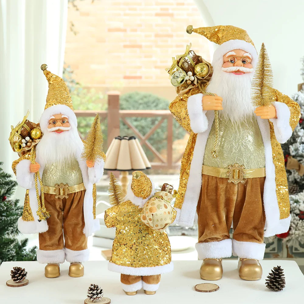 Boneco Papai Noel Decorativo Natalino Premium: Enfeite Festivo para Casa e Presente