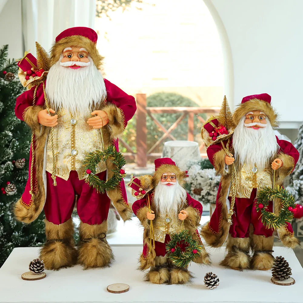 Boneco Papai Noel Decorativo Natalino Premium: Enfeite Festivo para Casa e Presente