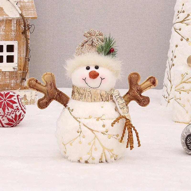 Boneco de Neve Encantado de Pelúcia: Decoração Natalina Mágica para Casa Aconchegante