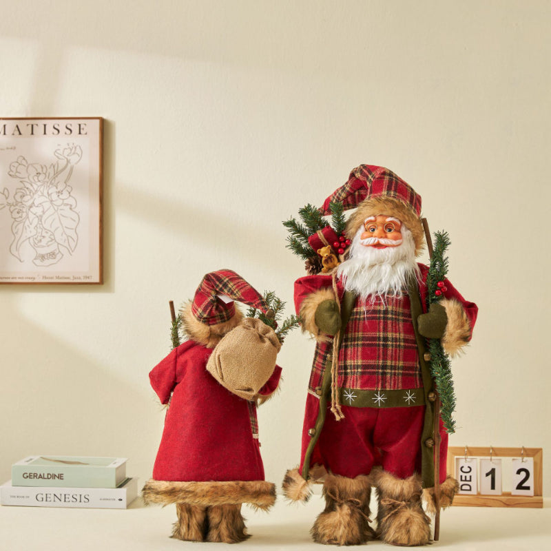 Boneco Papai Noel 60cm Luxuoso Decoração Natalina Encantadora Presente Perfeito Família