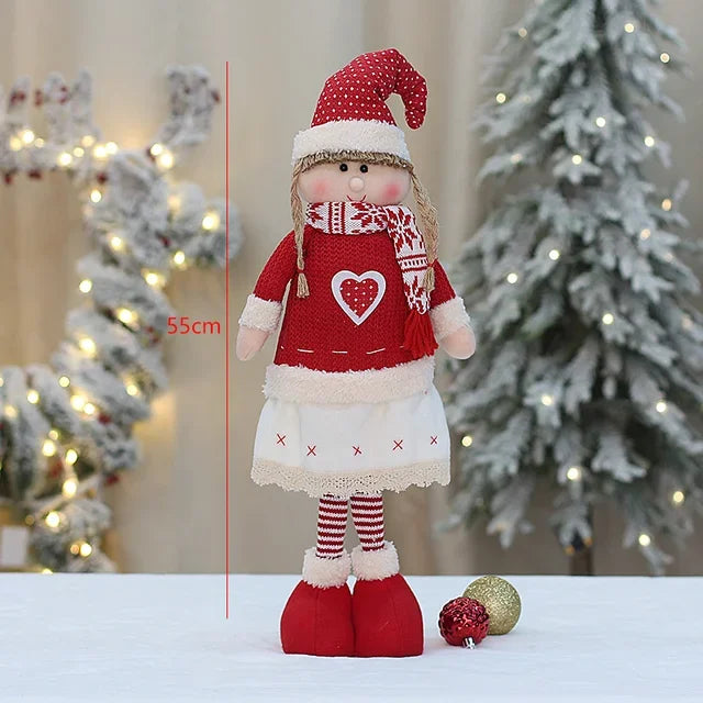 Boneco Papai Noel 60cm Luxuoso Decoração Natalina Encantadora Presente Perfeito Família