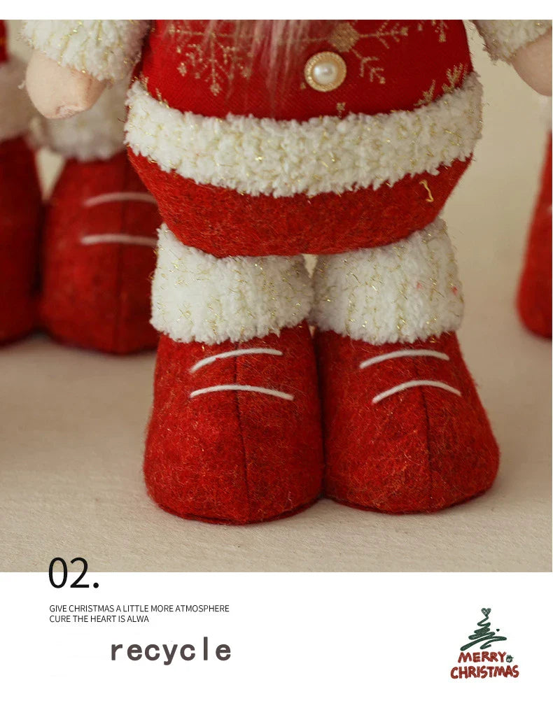 Enfeites Natalinos Retráteis Papai Noel Boneco Neve Rena Decoração Criativa Lar