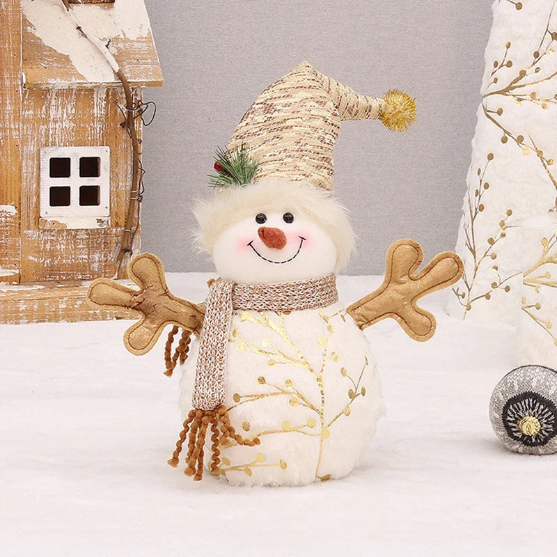 Boneco de Neve Encantado de Pelúcia: Decoração Natalina Mágica para Casa Aconchegante
