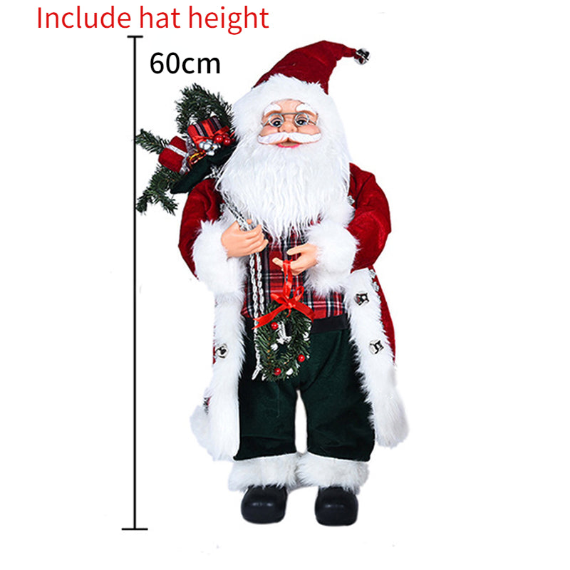 Boneco Papai Noel 60cm Luxuoso Decoração Natalina Encantadora Presente Perfeito Família