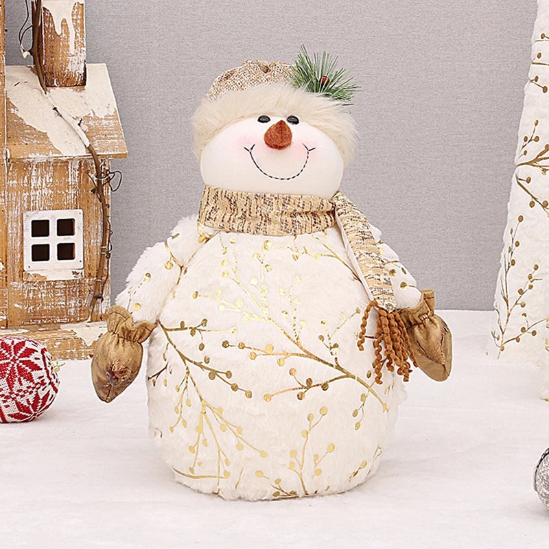 Boneco de Neve Encantado de Pelúcia: Decoração Natalina Mágica para Casa Aconchegante