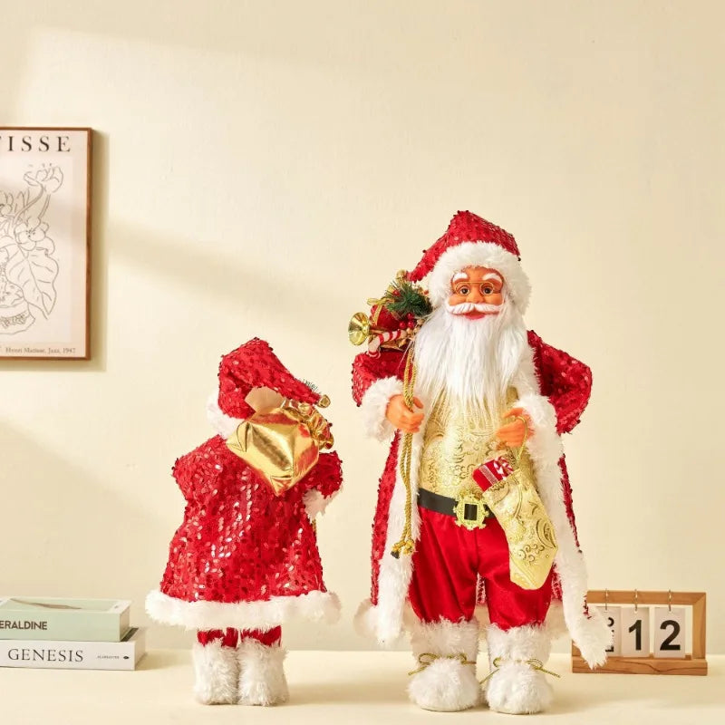 Boneco Papai Noel 60cm Luxuoso Decoração Natalina Encantadora Presente Perfeito Família