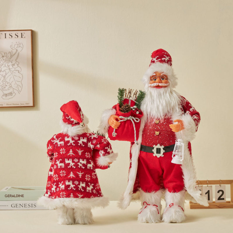 Boneco Papai Noel 60cm Luxuoso Decoração Natalina Encantadora Presente Perfeito Família