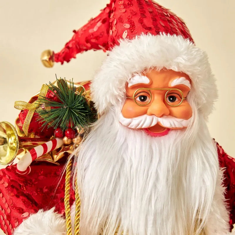 Boneco Papai Noel 60cm Luxuoso Decoração Natalina Encantadora Presente Perfeito Família