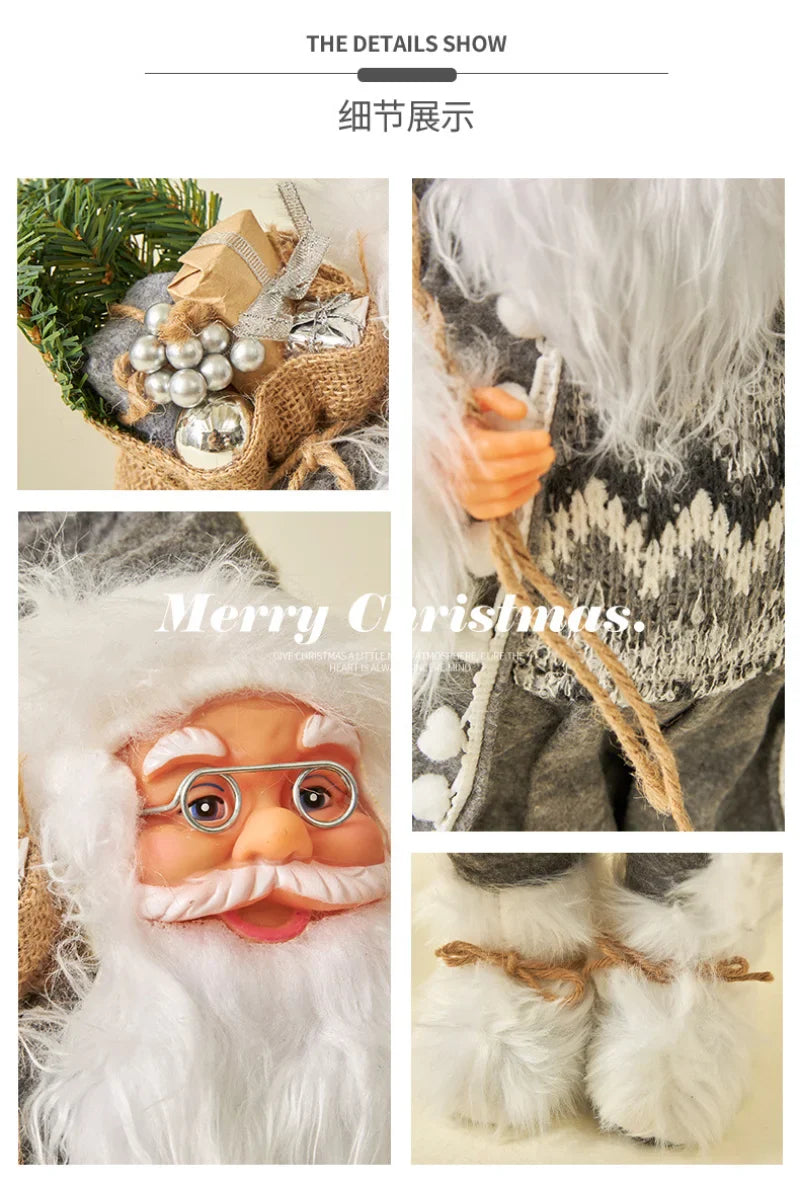 Boneco Papai Noel 60cm Luxuoso Decoração Natalina Encantadora Presente Perfeito Família