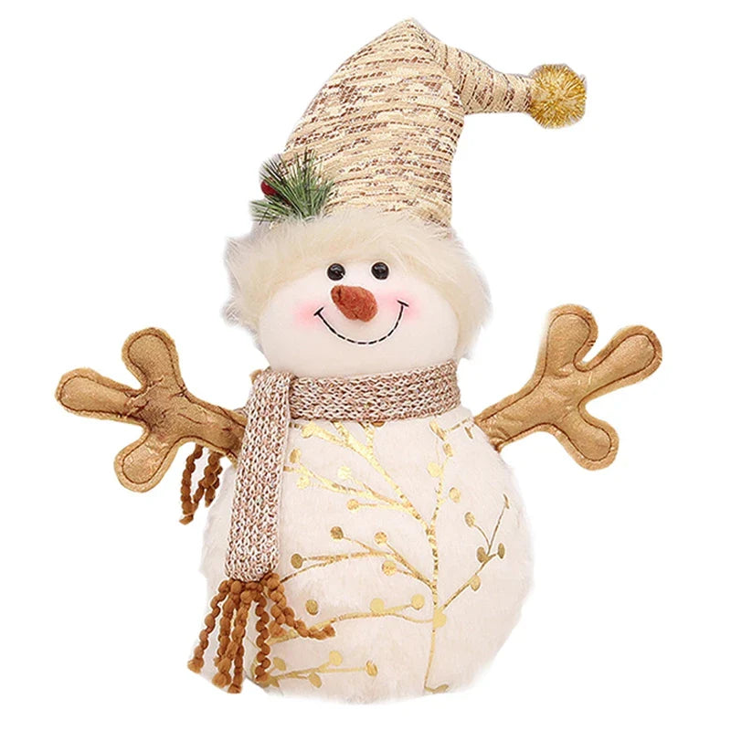 Boneco de Neve Encantado de Pelúcia: Decoração Natalina Mágica para Casa Aconchegante