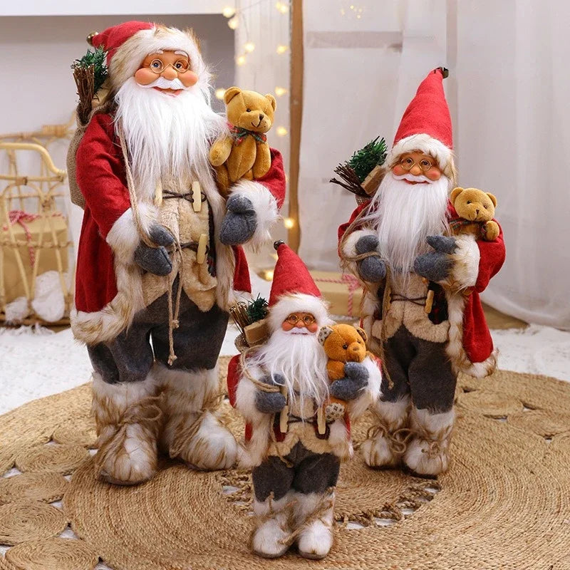 Boneco Papai Noel 60cm Luxuoso Decoração Natalina Encantadora Presente Perfeito Família