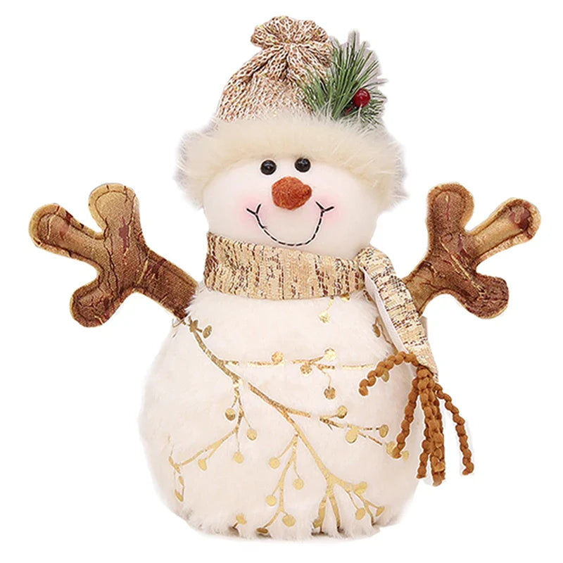Boneco de Neve Encantado de Pelúcia: Decoração Natalina Mágica para Casa Aconchegante