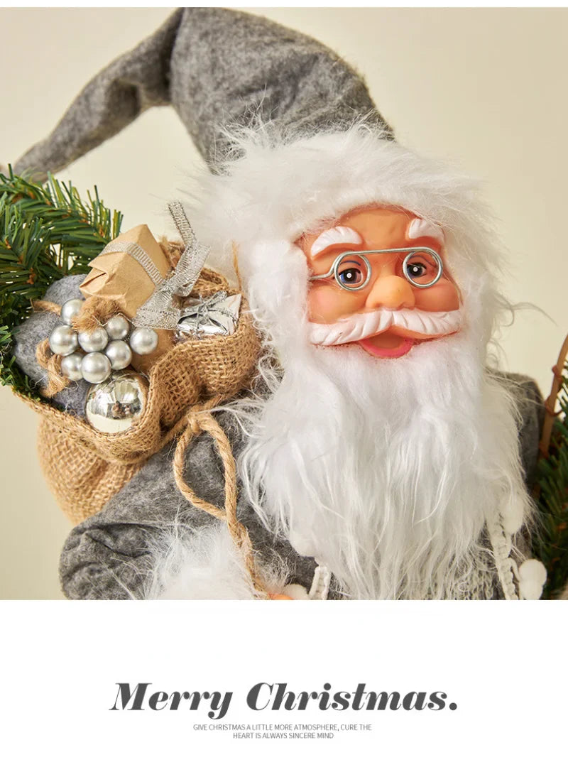 Boneco Papai Noel Grande 60cm Luxuoso Decoração Natalina Encantadora Presente Perfeito Família