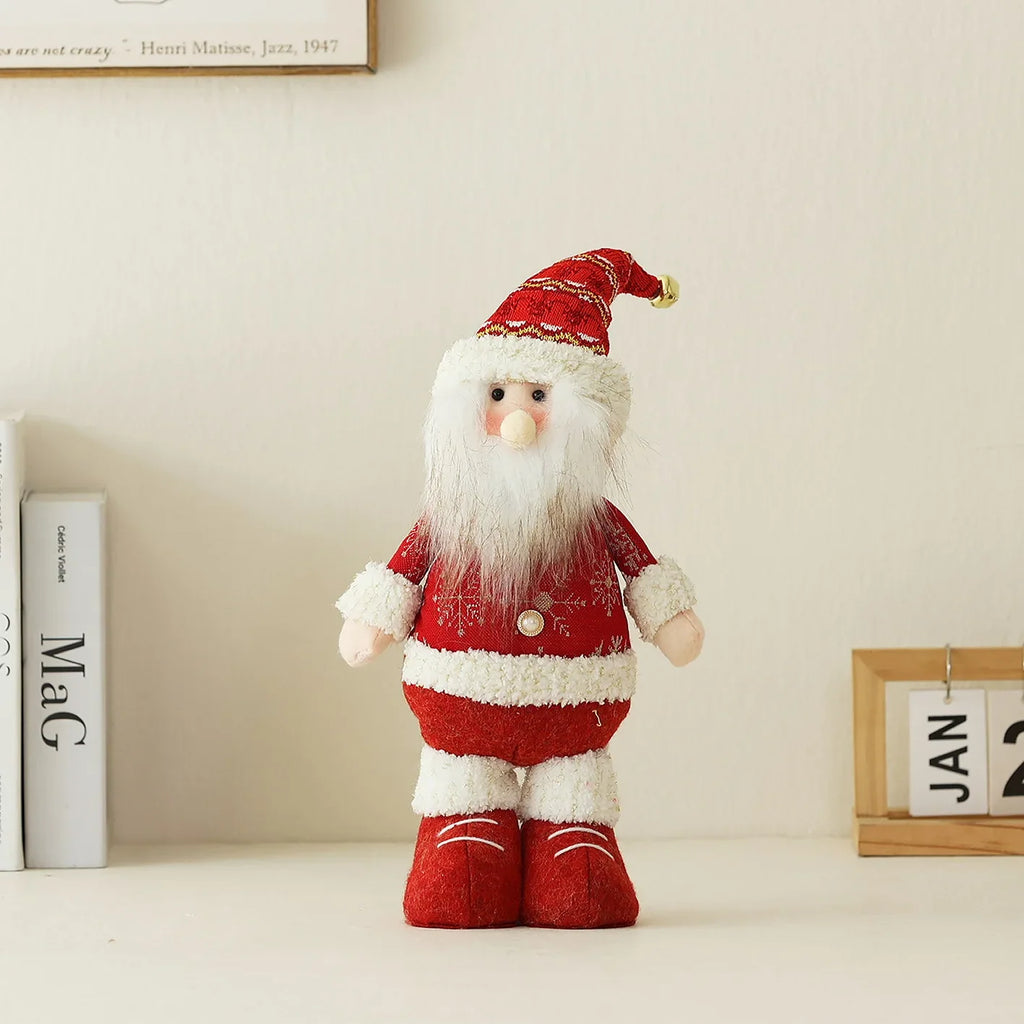 Enfeites Natalinos Retráteis Papai Noel Boneco Neve Rena Decoração Criativa Lar
