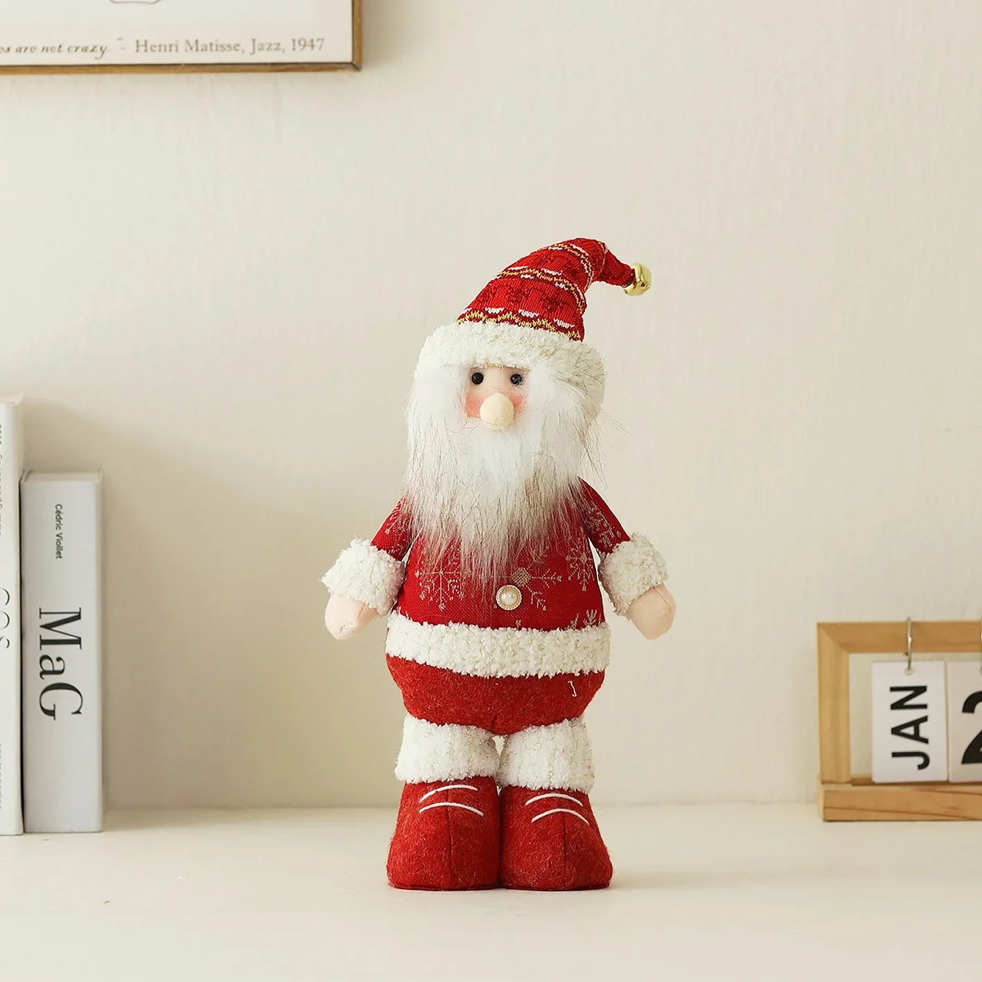 Enfeites Natalinos Retráteis Papai Noel Boneco Neve Rena Decoração Criativa Lar