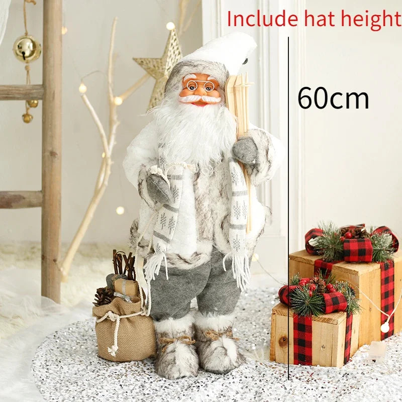 Boneco Papai Noel 60cm Luxuoso Decoração Natalina Encantadora Presente Perfeito Família