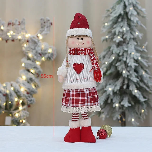 Boneco Papai Noel 60cm Luxuoso Decoração Natalina Encantadora Presente Perfeito Família