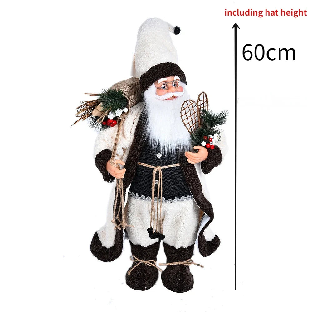 Boneco Papai Noel 60cm Luxuoso Decoração Natalina Encantadora Presente Perfeito Família