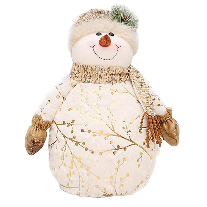 Boneco de Neve Encantado de Pelúcia: Decoração Natalina Mágica para Casa Aconchegante