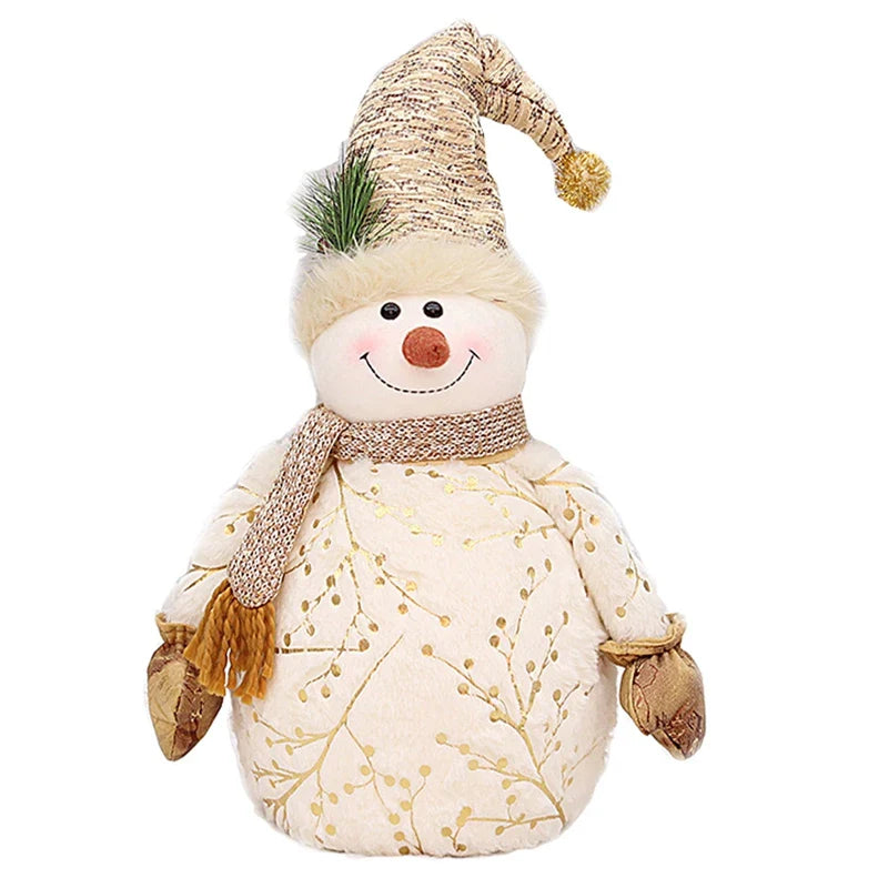 Boneco de Neve Encantado de Pelúcia: Decoração Natalina Mágica para Casa Aconchegante