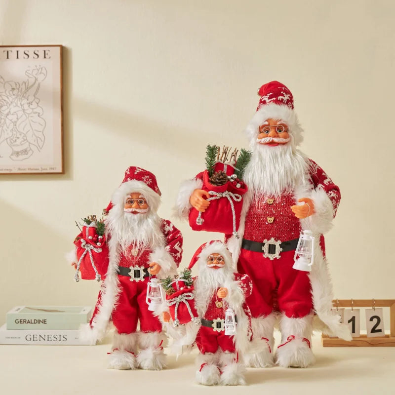 Boneco Papai Noel 60cm Luxuoso Decoração Natalina Encantadora Presente Perfeito Família