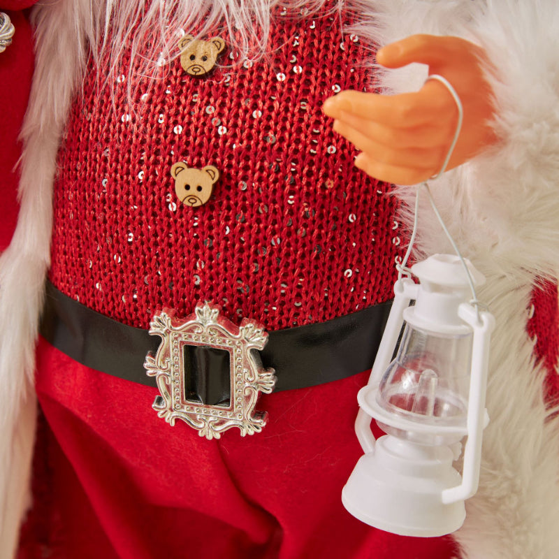 Boneco Papai Noel 60cm Luxuoso Decoração Natalina Encantadora Presente Perfeito Família