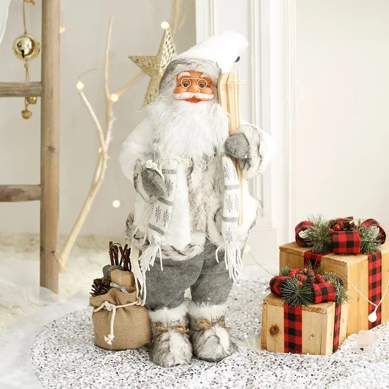 Boneco Papai Noel 60cm Luxuoso Decoração Natalina Encantadora Presente Perfeito Família