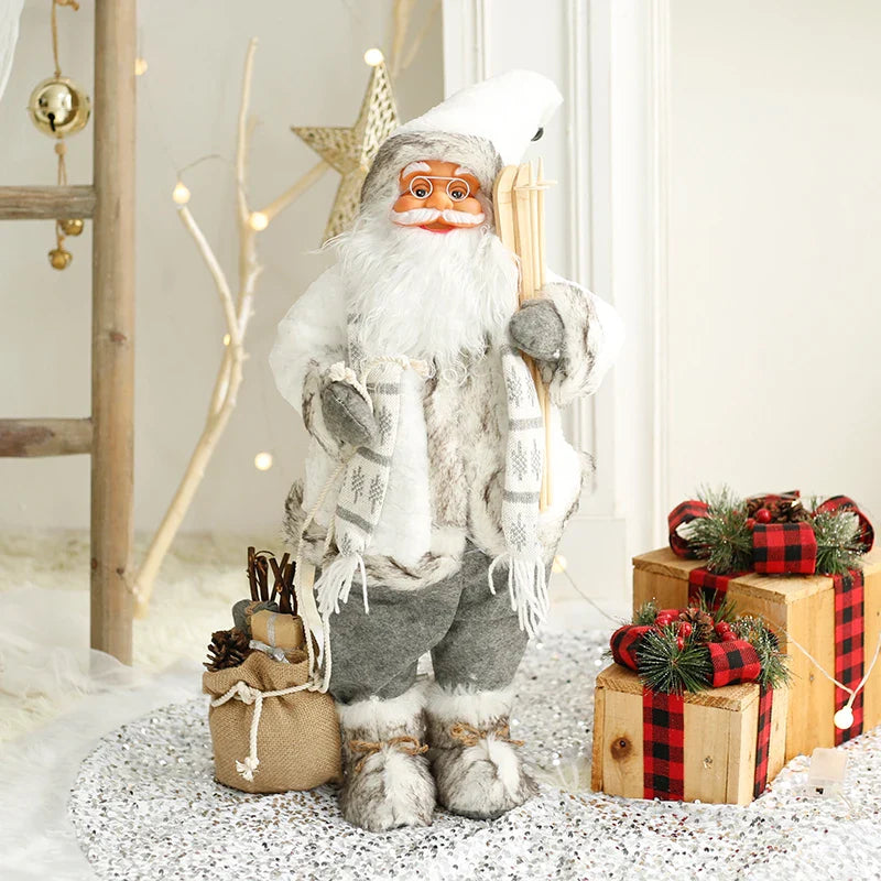 Boneco Papai Noel 60cm Luxuoso Decoração Natalina Encantadora Presente Perfeito Família