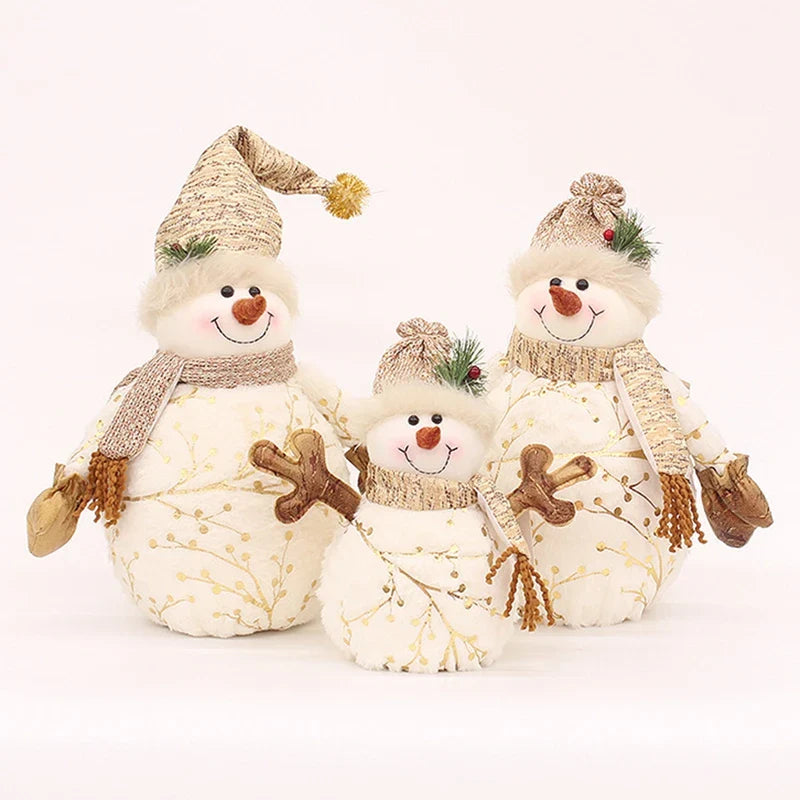 Boneco de Neve Encantado de Pelúcia: Decoração Natalina Mágica para Casa Aconchegante