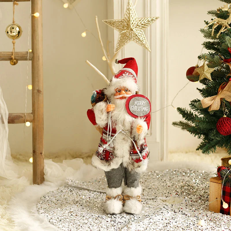Boneco Papai Noel 60cm Luxuoso Decoração Natalina Encantadora Presente Perfeito Família