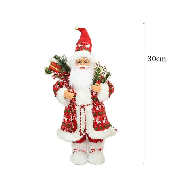 Boneco Papai Noel Decorativo Natalino Premium: Enfeite Festivo para Casa e Presente