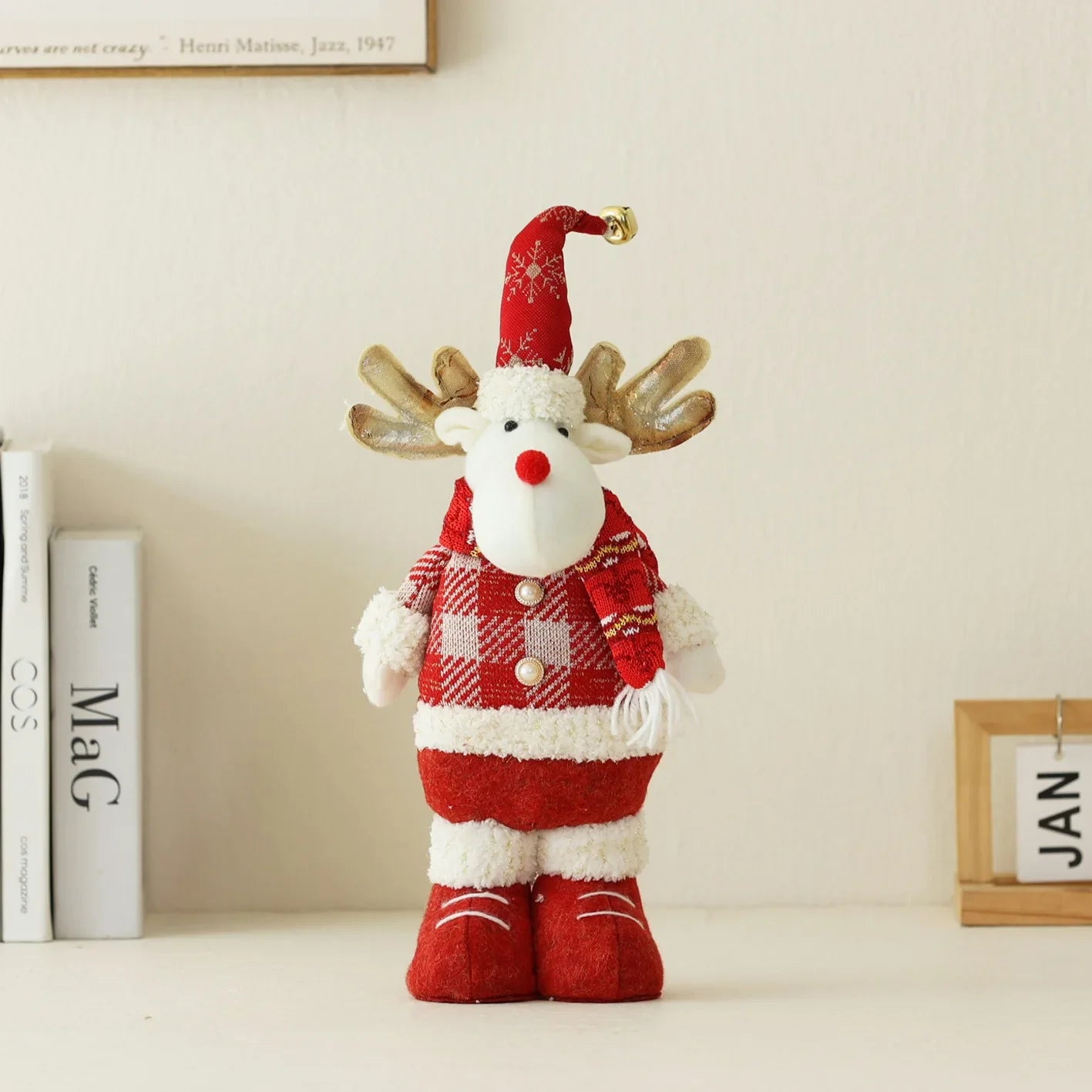 Enfeites Natalinos Retráteis Papai Noel Boneco Neve Rena Decoração Criativa Lar