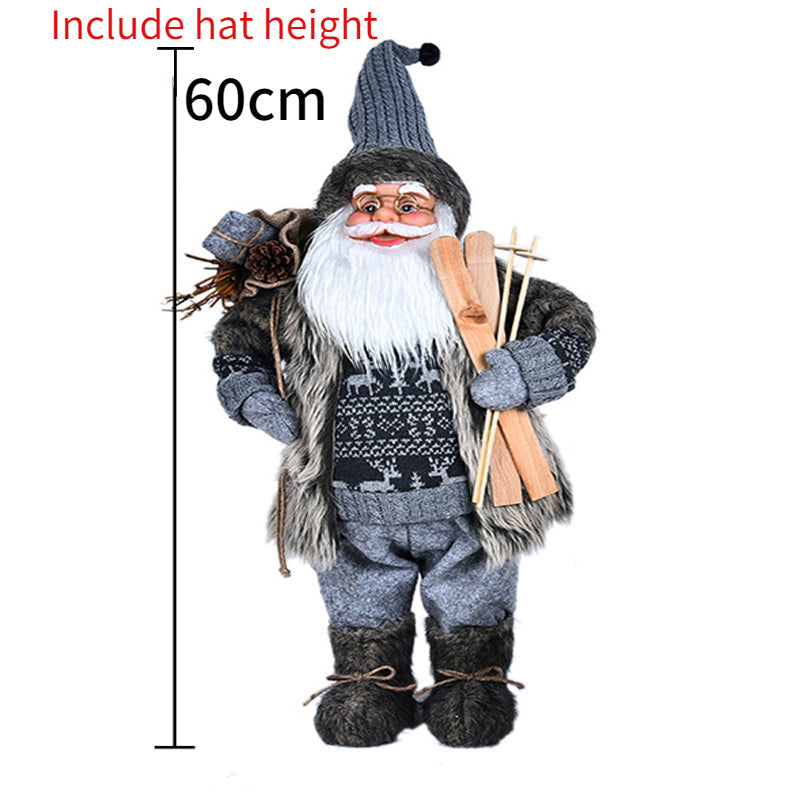 Boneco Papai Noel 60cm Luxuoso Decoração Natalina Encantadora Presente Perfeito Família