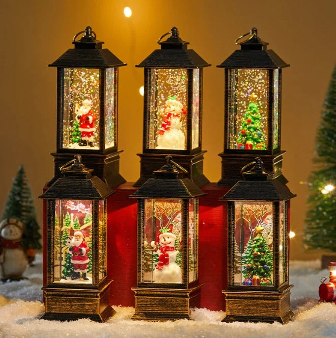 Luz Noturna Decorativa Natalina: Papai Noel, Boneco de Neve, Anjo, Árvore Mágica
