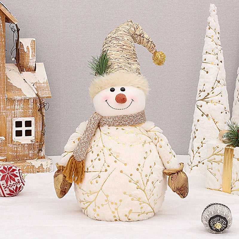 Boneco de Neve Encantado de Pelúcia: Decoração Natalina Mágica para Casa Aconchegante