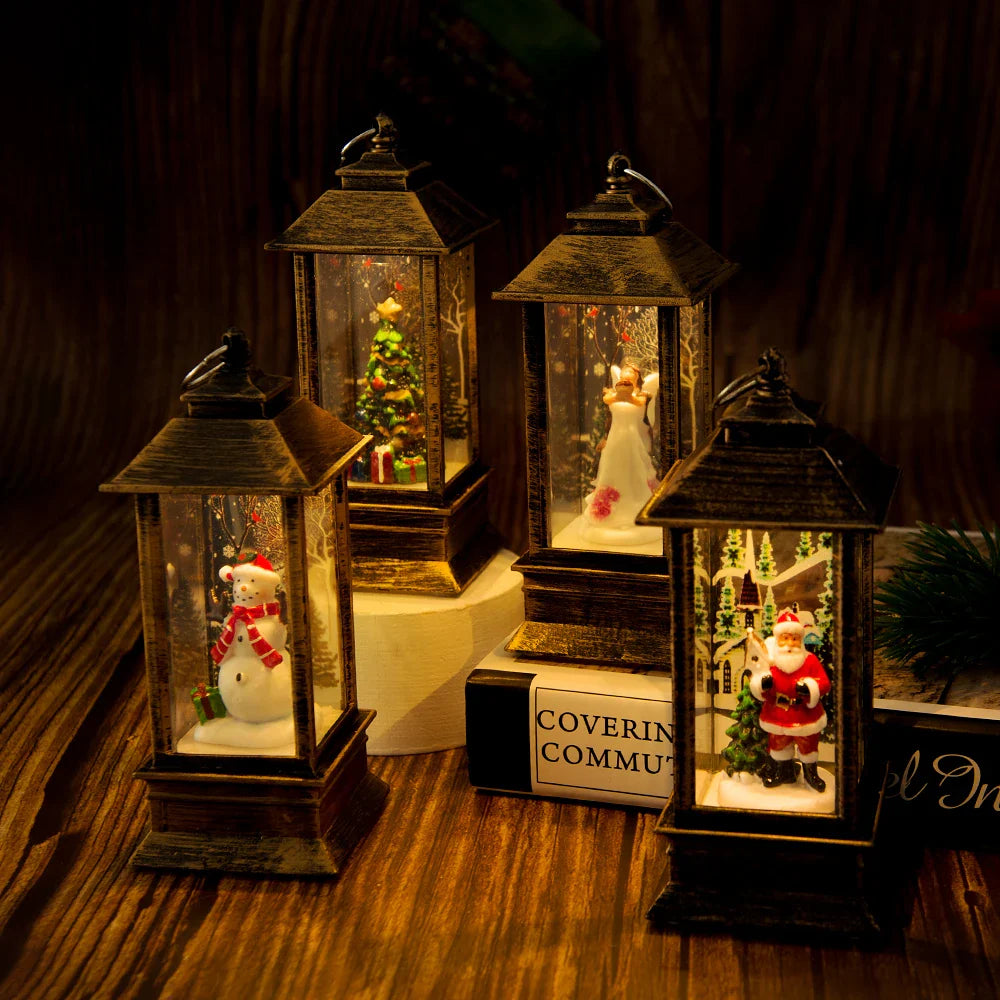 Luz Noturna Decorativa Natalina: Papai Noel, Boneco de Neve, Anjo, Árvore Mágica