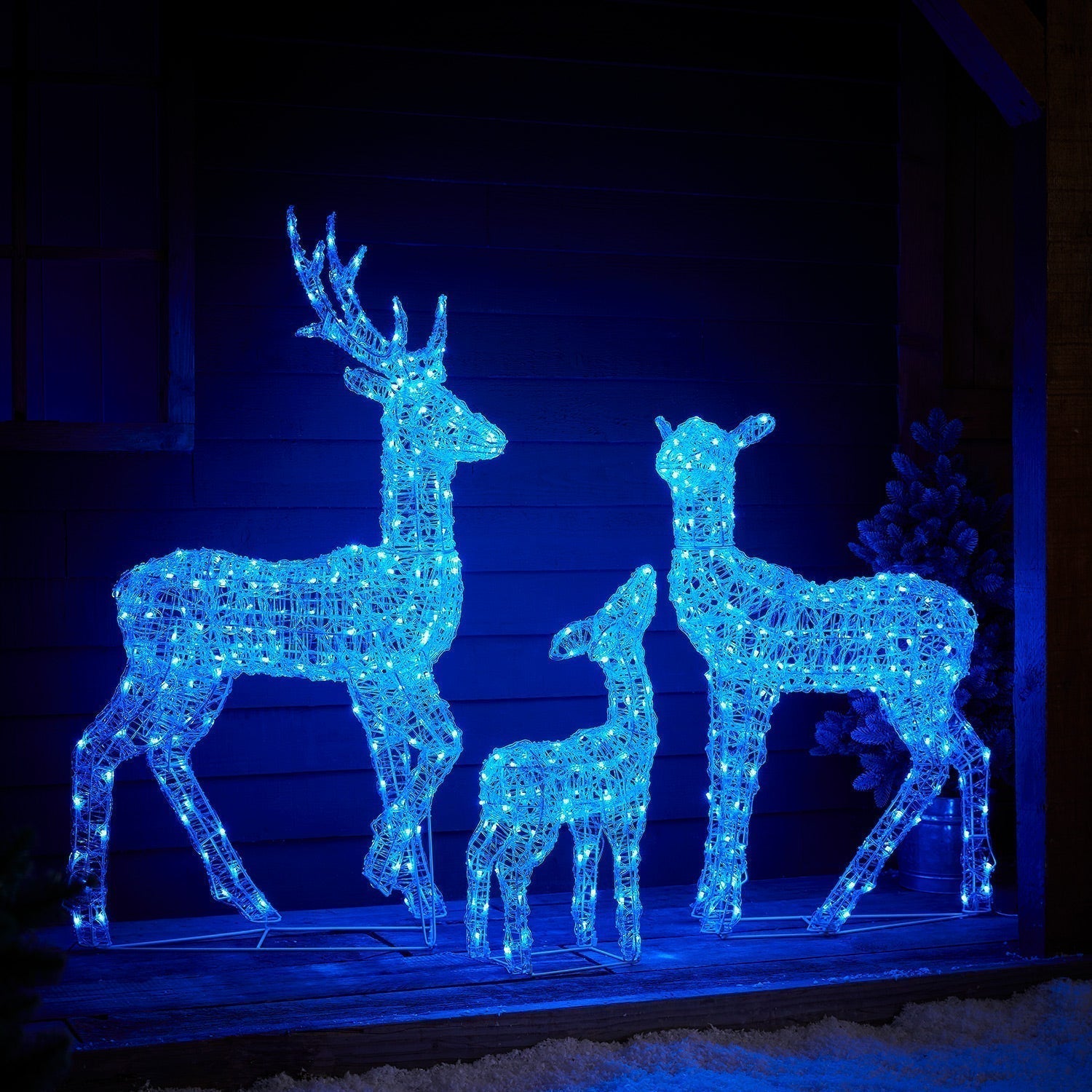 Renas Natalinas LED RGB Wi-Fi: Kit Decoração Mágica Exterior Interior